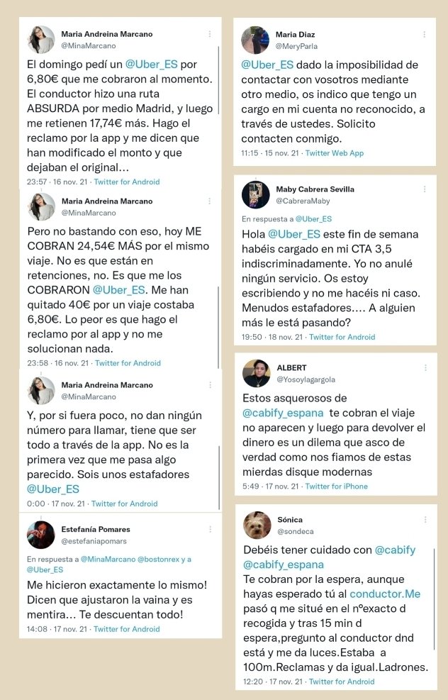 defensadeltaxi's tweet photo. 1.190 ESPECIAL RECAUDACIÓN EXTRA CON #MalasArtes @consumogob @fiscal_es @DefensorPuebloE @facua @consumorg @CECUMadrid @ADICAE @consumidores 

MODIFICACIÓN de ruta y MÚLTIPLES cargos 

Cargos #FANTASMA 

Haciendo #LACOBRA 

FALSA espera

#QuejasVTC #EstafaUberCabify #Uber #Cabify https://t.co/zpIt4AiUFu