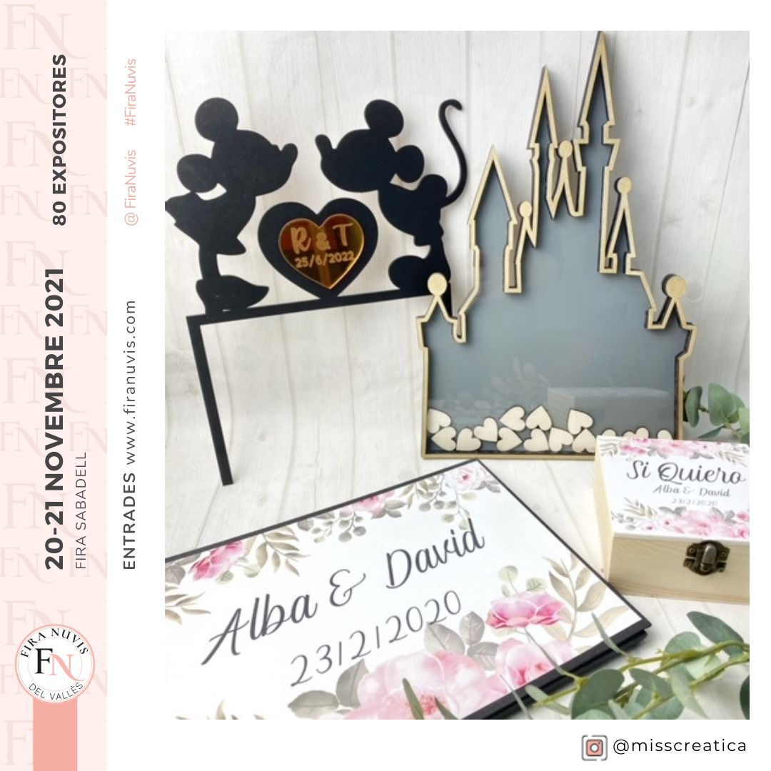 FNPrimavera's tweet photo. Si tenéis una idea sobre la decoración de vuestra boda o los detalles para los invitados, Miss Creatica podrá hacerlo realidad.
Letras de madera con vuestros nombres, invitaciones de boda, marca sitios y mucho más! https://t.co/ULl1wP42r1
