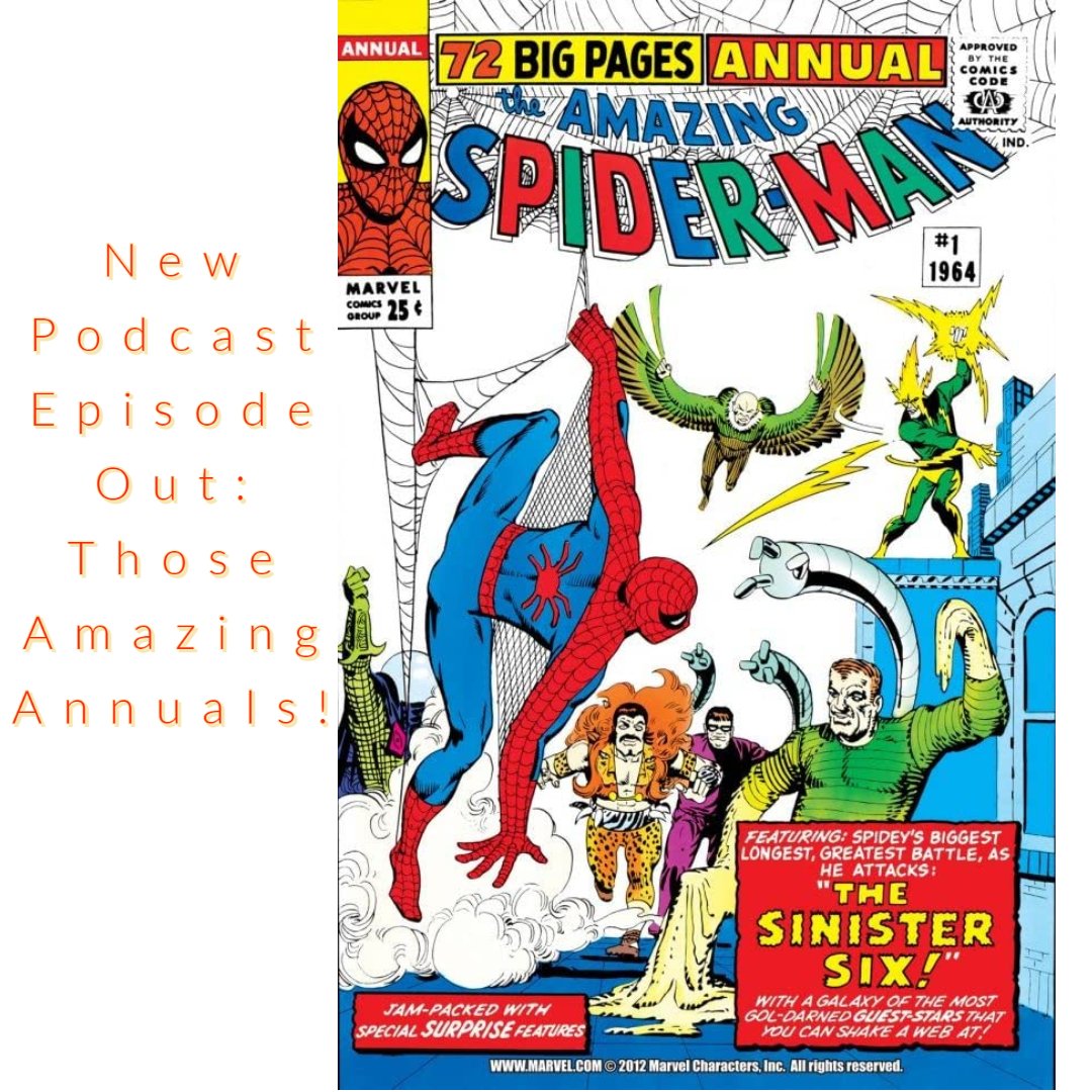 comic_fantastic's tweet photo. New podcast episode out: Those Amazing Annuals! ASM 1, Batman Annual 25, and Archie Comics 1-- link in bio!
https://t.co/en64QA0pJn
#podcastlife #firstappearancefriday #amazingspidermancomics
#firstissuefriday #silverage https://t.co/2T31Wo7te3