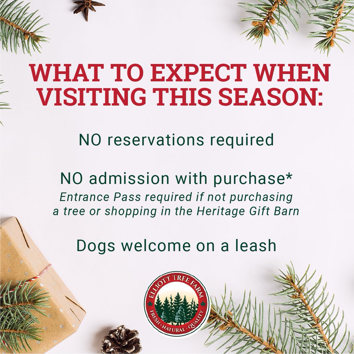 ElliottTreeFarm's tweet image. We are looking forward to welcoming you and your family to the farm this holiday season. We have been getting a lot of calls and want to answer some popular questions:

For more information on what to expect this year please visit elliotttreefarm.ca
