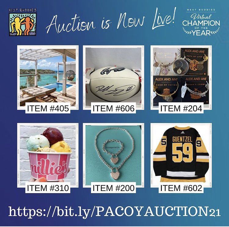 Last call to bid in our online auction! Get a jump on holiday shopping or book your next getaway! Visit bit.ly/PACOYAUCTION21 and bid away by noon today!