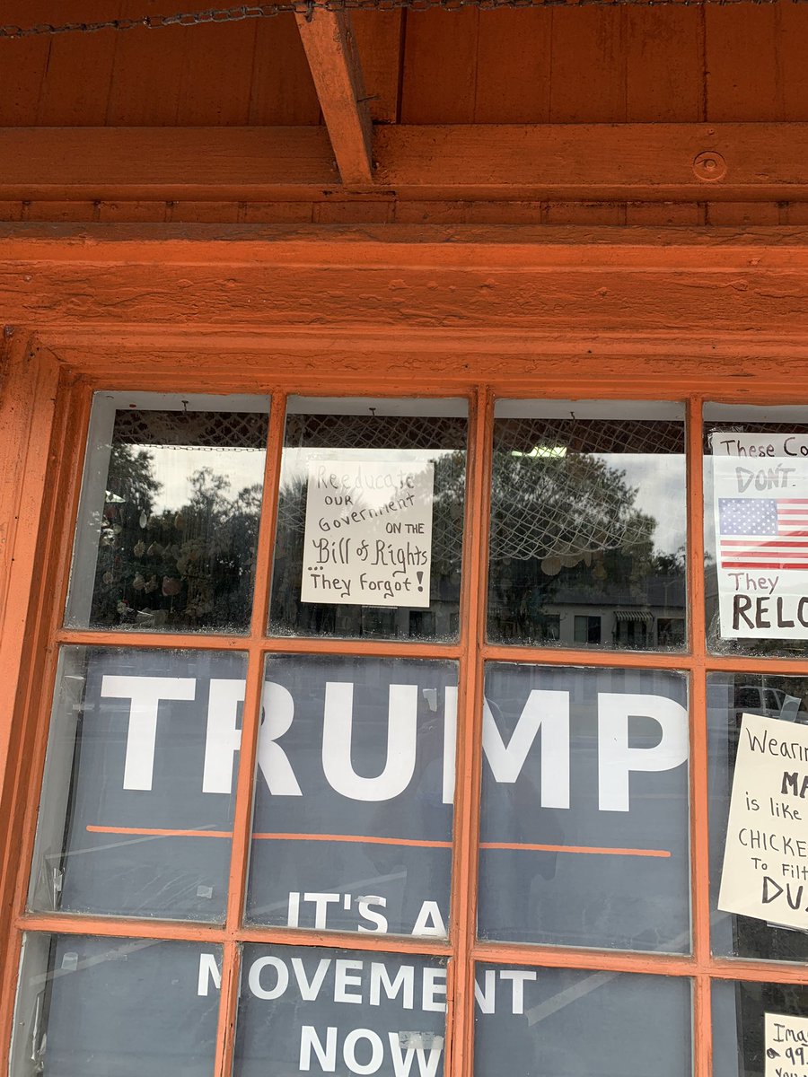A Trump shop on St Simons Island, GA. The subtexts range from stupidity, to ominous, to dangerous. <a href="/AdamKinzinger/">Adam Kinzinger (Slava Ukraini) 🇺🇸🇺🇦</a> <a href="/LizCheney/">Liz</a> <a href="/ashtonpittman/">Ashton Pittman</a>
