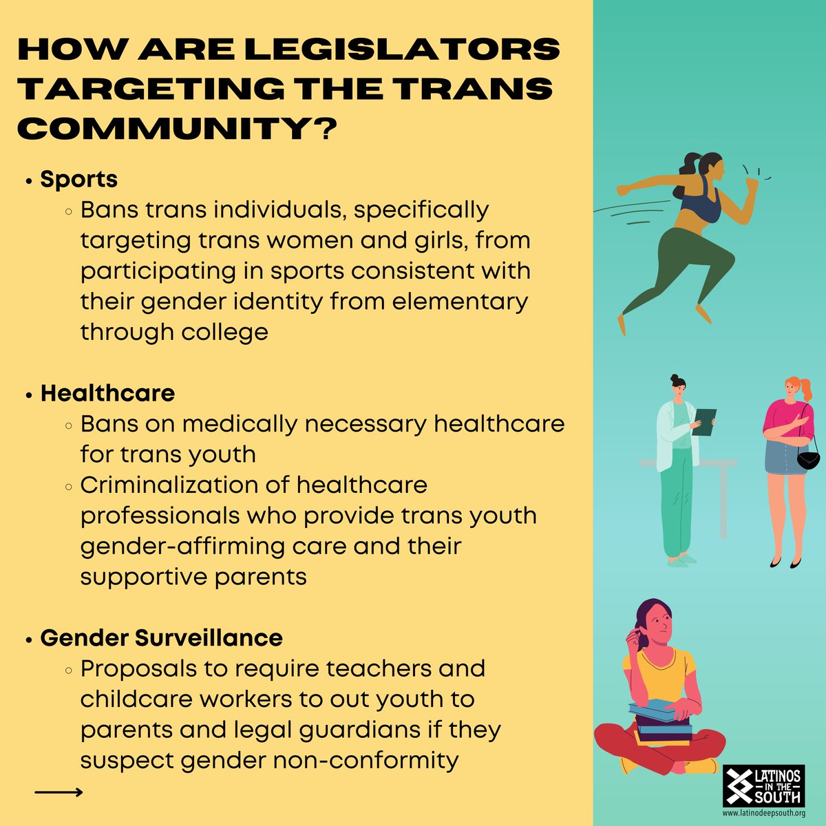 LatinoCommAIDS's tweet photo. Our week of #ZeroTransphobia cont. as we denounce harmful legislation & policies targeting Trans communities. Here are some ways you can be an ally to Trans and Genderqueer lives by rejecting anti-trans legislation. #TransLivesMatter #ProtectTransKids #ProtectTransWomen https://t.co/xuUBC8p6dg