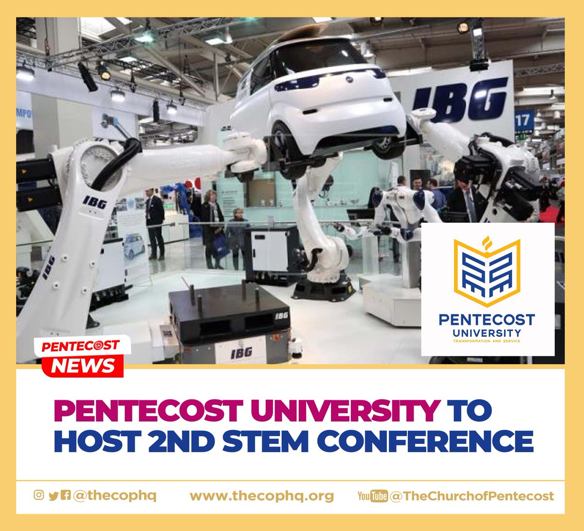 thecophq's tweet photo. .@Pentvars, one of the highly-rated universities in Ghana and Africa, in partnership with EL-Empire and BeScience of the United Kingdom, is set to host the second edition of the STEM Social Ghana Conference in Accra. 

More at: https://t.co/mLZPr6qXZQ #PossessingtheNations https://t.co/OmMqqX2uPH