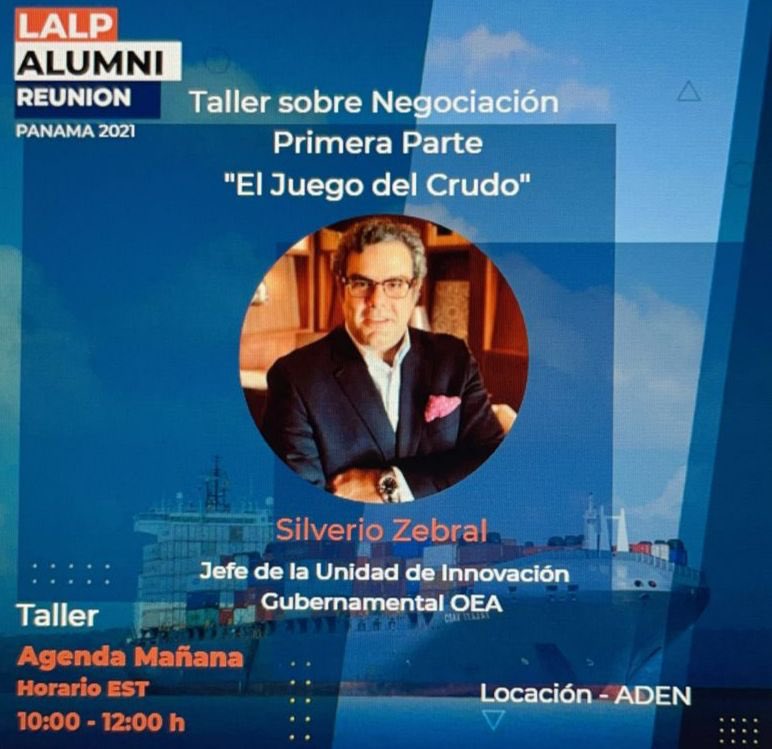 ILGAlumni's tweet photo. Ya empezamos nuestro taller de #Negociación con #SilverioZebral. #ConectadosParaTransformar @GeorgetownLatAm #LALPAlumni https://t.co/GE6ukqISIU