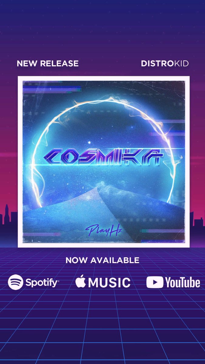 Play_Hz's tweet photo. Enter the atmosphere of Planet Cosmika through galloping riffs, pulsing low frequencies and synthetic weaving.
New single OUT NOW!⤵️
https://t.co/mUTkw6rWmX
#spotify #BandcampFriday #AppleMusic #synthwave #soundtrack #synthwaveartist #DistroKid #playhz https://t.co/jqOpZnKJE6