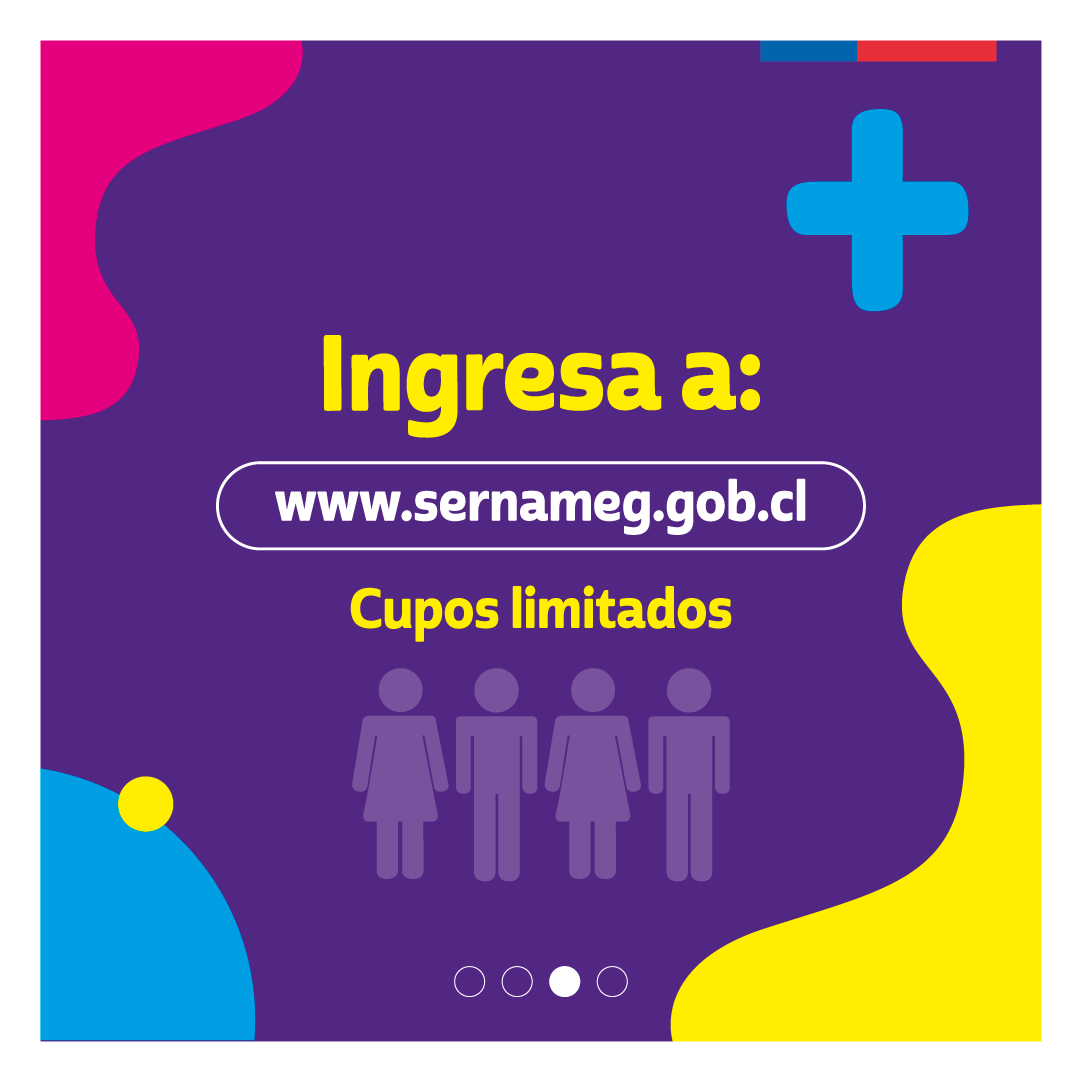 SernamEG_Valpo's tweet photo. Participa y entrega tu aporte al cambio cultural que Chile necesita. Inscríbete en el sitio https://t.co/L1DzVCSS7B ¡te esperamos!

🟣 Si estás viviendo violencia o si conoces a una mujer que sea víctima, contáctanos al 1455 o al WhatsApp silencioso +569 9700 7000 #NoEstásSola https://t.co/iA0tEhD941