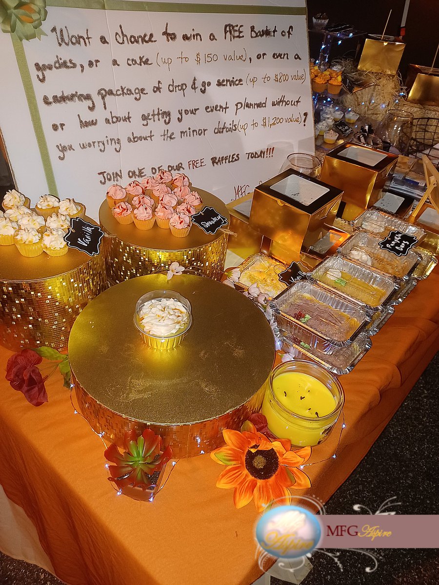 mfgaspire's tweet photo. Pictures from Wednesday's downtown monthly market in St. Cloud🤩 Join us monthly to try out our food 🍛and bakery🍰 items. As always...MFG Aspire bringing the fire 🔥😍 #mfgaspire #catering #bakery #eventplanning #florida #stcloud https://t.co/2TIEoEWV6Z