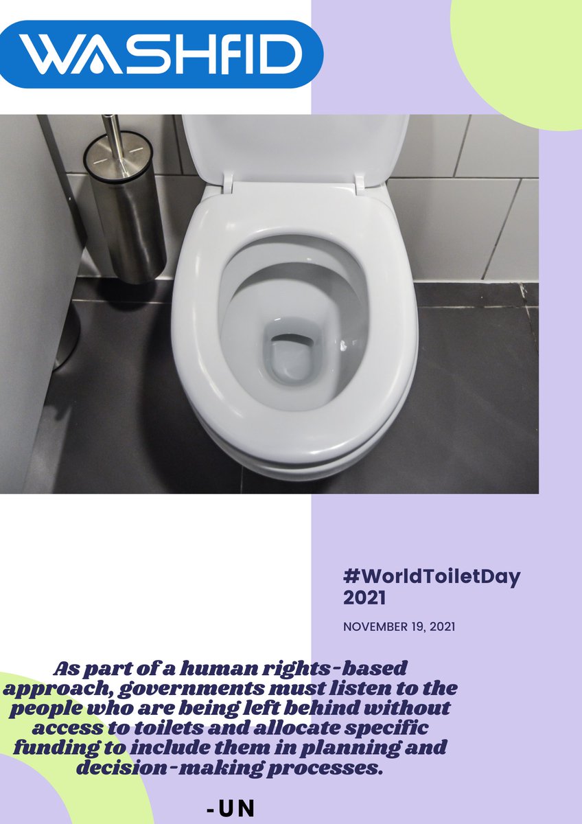 Still on #WorldToiletDay #WorldToiletDay2021 

It's part of a human right to have access to a functional toilet 
#endNTD #EndTheNeglect #NTDtwitter