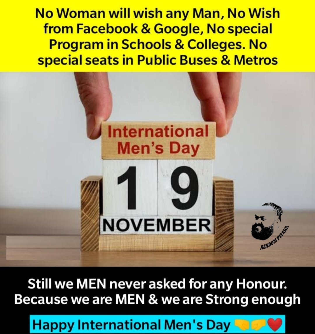 ankitzone1's tweet photo. Happy International Men's Day 🤘🏼
.
.
.
.
#mens #mensday #internationalmensday #boys #boy #mensblog #randompitara #men #man #mensday2021 #mensday2020 #reelsinstagram #reelsinsta #reels #reel #reelsindia https://t.co/5ISKSenCnR