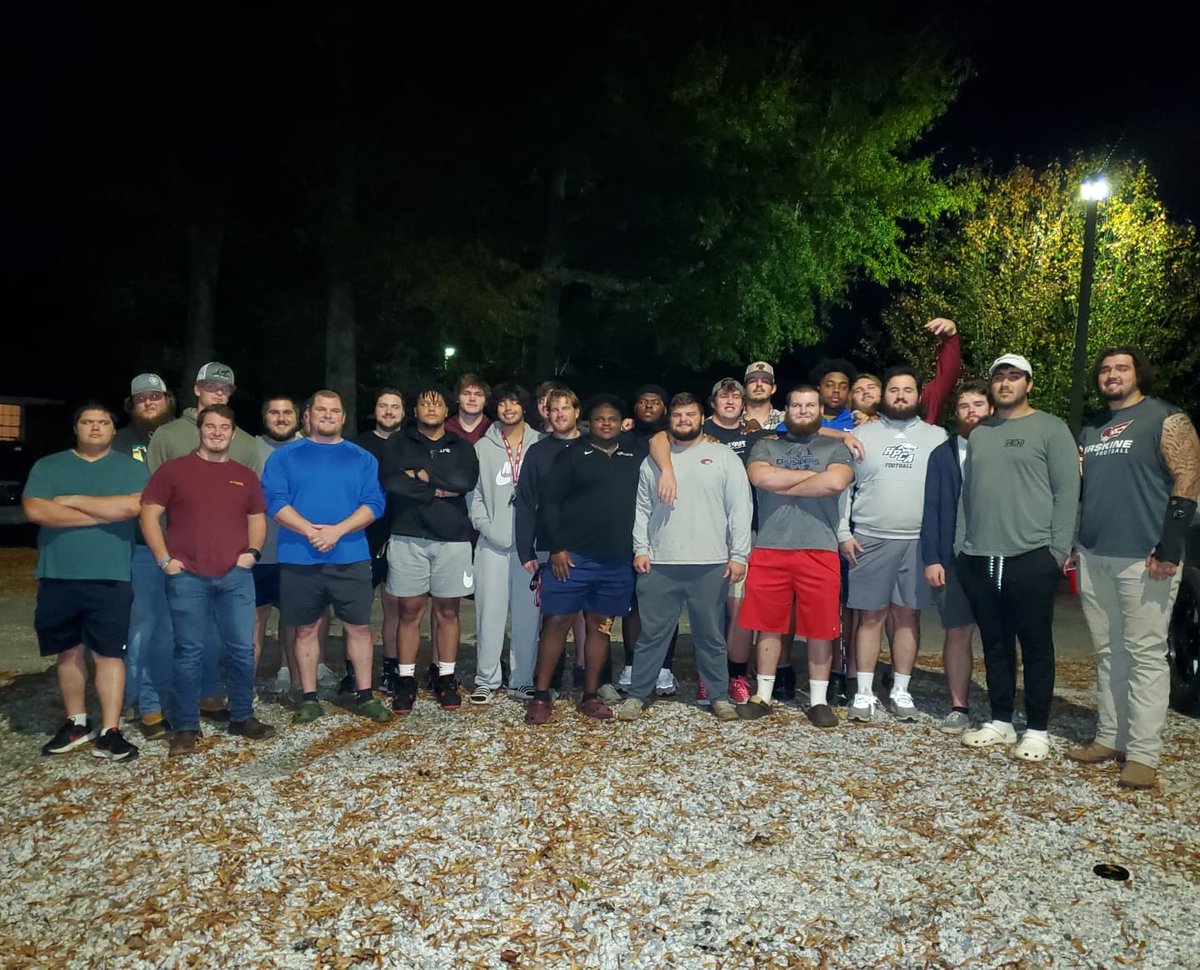 drewengels's tweet photo. The 2nd annual @FleetFB OL Friendsgiving was a great success. Plenty of food and fellowship. Proud of how far this group has come and the great ways God is working in their lives! #OLPride #ErskineFootball #TheFleetWay https://t.co/BPQwQe6fBJ