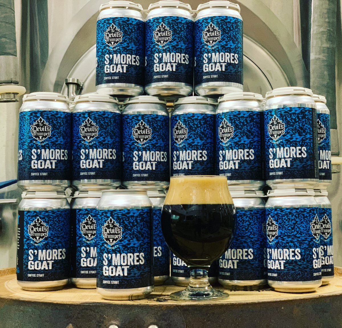 💥BEER RELEASE FRIDAY💥  S’MORES GOAT ( 5.5% ABV )  We took our Night Goat coffee stout and brewed it with <a href="/sochatti/">Sonia Chatti</a> cacao chaff, cinnamon, &amp; marshmallow. S’MORES GOAT will be available on tap &amp; in 6 packs to go. We’re open 12-7 today &amp; 12-5 on Saturday. #dtbrewingco #smoresgoat