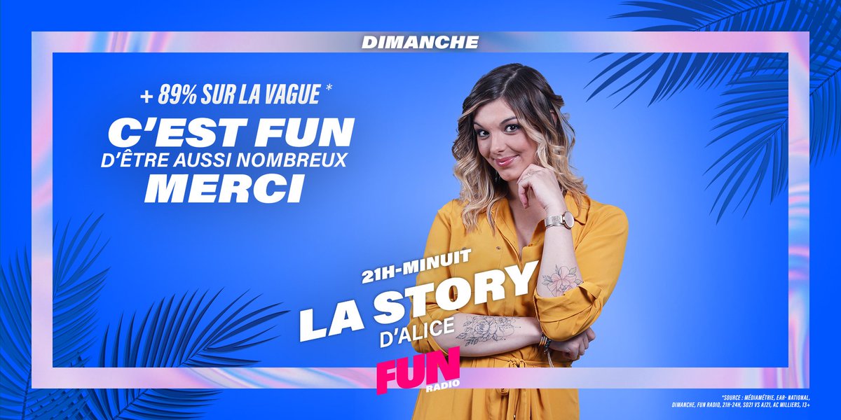 RTL_presse's tweet photo. #AudiencesRadio #Médiamétrie.
Chaque dimanche de 21h à minuit, merci d'être à l'écoute d'#AliceTotino dans #LaStorydAlice https://t.co/S6XwzzhHFr