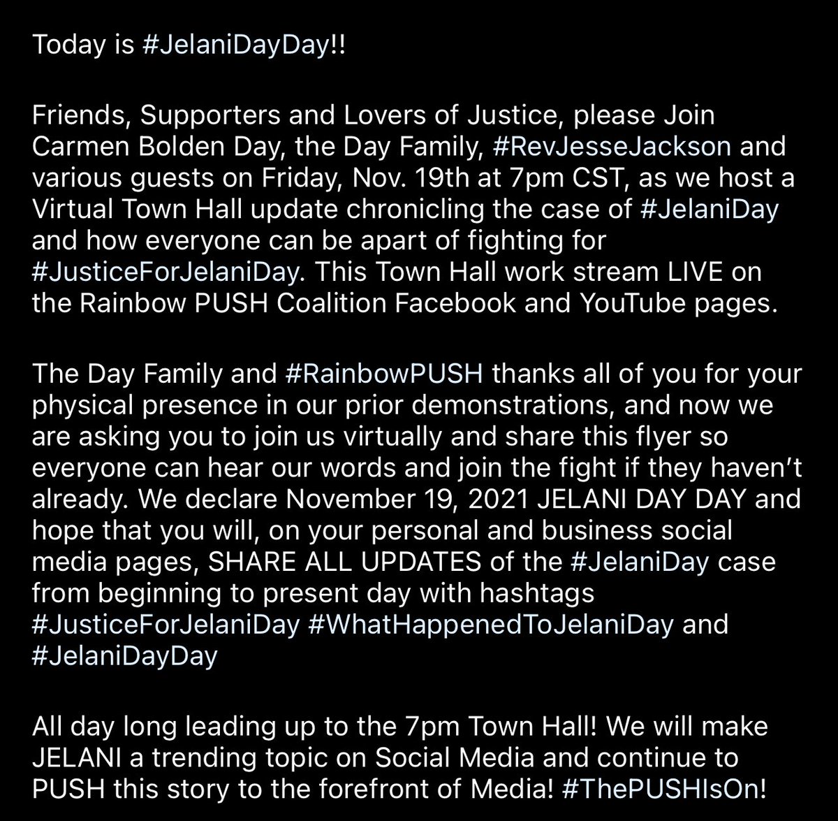 #JUSTICEFORJELANIDAY
#JELANIDAYDAY
#WHATHAPPENEDTOJELANIDAY