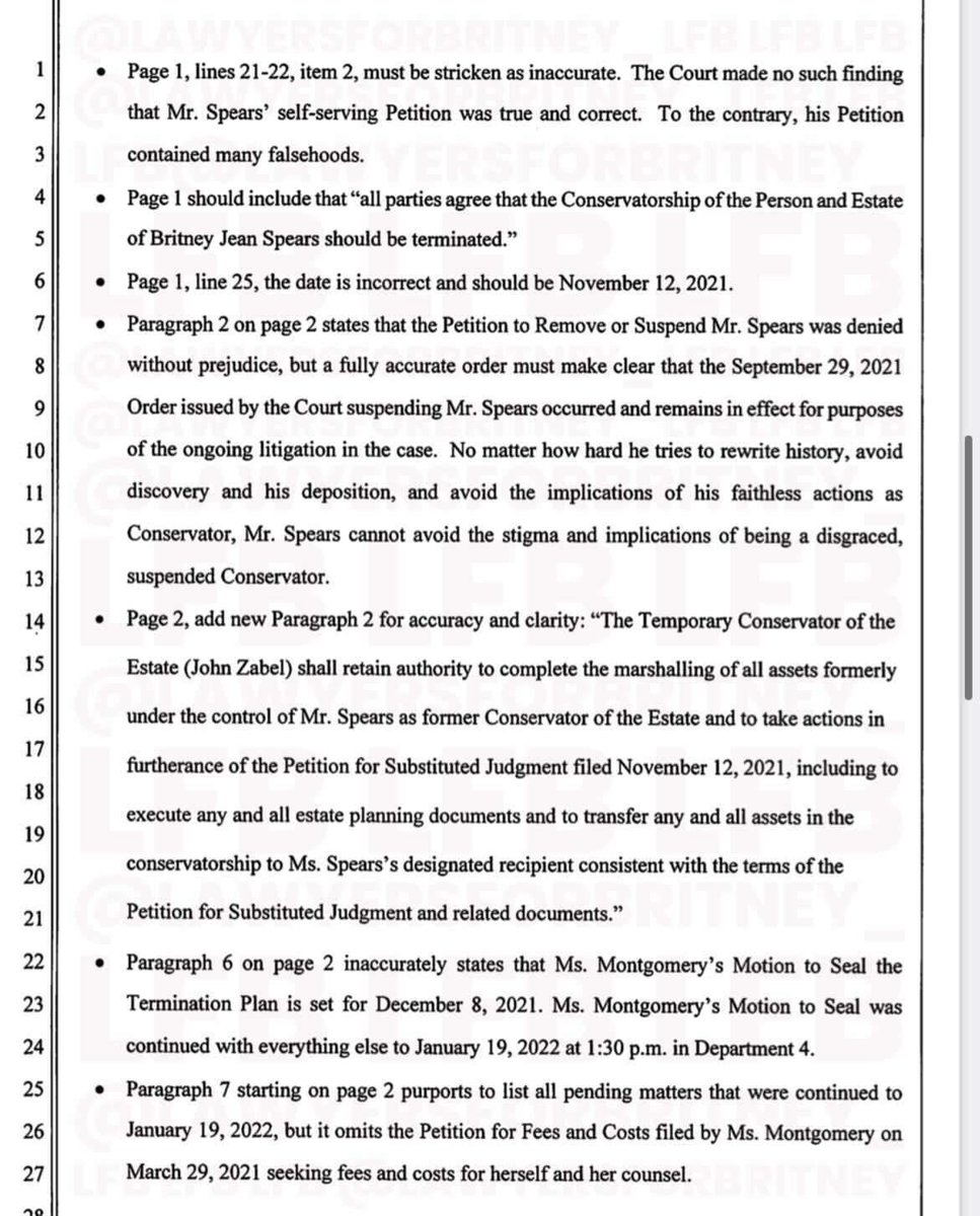 bkstyl3's tweet photo. James P. Spears submitted the termination order and  Jodi/Zabel are objecting to some language it seems.

Credit: @lawyersforbrit 
❤🧡💛💚💙💜🌈😈 https://t.co/Hy4AXMZ9vu