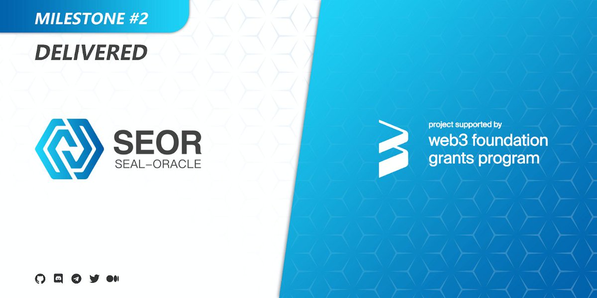 🌁SEOR Web 3 Grant: Milestone 2 Accepted🏖️

🌊SEOR #Web3 Foundation Grant <a href="/web3foundation/">Web3 Foundation</a>
for milestone 2 has been delivered and approved!☺️
 
🏗️Construction of Web 3.0 infrastructure is getting one step closer! 🚀

➡️Proof: github.com/w3f/Grant-Mile…

<a href="/SEOR001/">SEOR Network</a>  #thecryptolifestyle