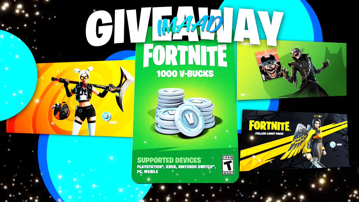 HiraWGMI's tweet photo. 4K Followers Giveaway 🥳

2x Dizzie Domain Packs
3x Fallen Light Packs
1x Batman Who Laughs Code
1x 1000 Vbucks Gift

To enter:
▪︎Like and Retweet.
▪︎Follow Myself, @DemonGives, @1bvdodo, @MeerSzn, @HypeManNumby and @zifywyd.

Goodluck 🍀 
Ends in 72 hours https://t.co/SDEsLdOaXu