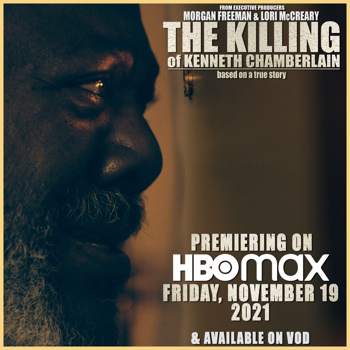 LoriMcCreary's tweet photo. Tomorrow is on the 10th anniversary of Kenneth Chamberlain Sr.’s death, and the entire #RevelationsEnt team is honored to share that the @KillingofKCfilm will make its official premiere on @HBOMax. Let's share this film with as many viewers as possible to #RaiseUpKennethsStory! https://t.co/36e6GWPjAC