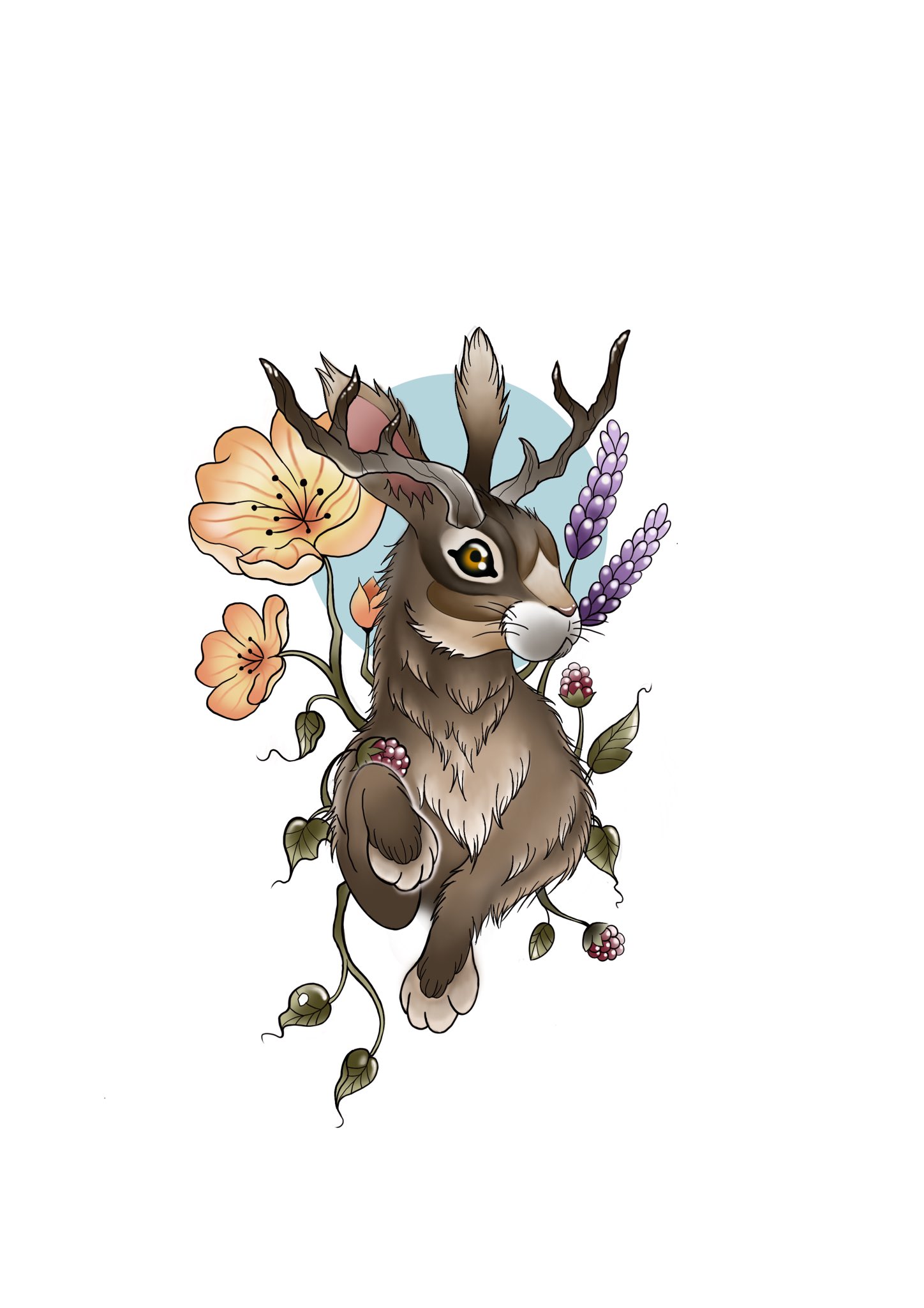 Jackie, Rabbit Tattoo Design - Tattapic®