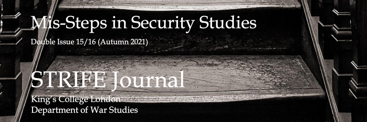 StrifeBlog's tweet photo. Grant Parks asks "Is Strategic Studies Relevant to Contemporary Policymakers?" in the Autumn 2021 Issue of #StrifeJournal 

Read his piece and more: https://t.co/HCqCLkbAjn https://t.co/42c5hr9mEA