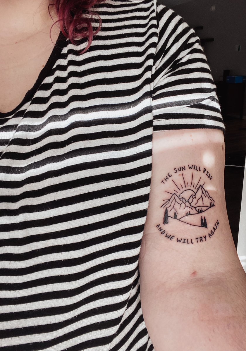 oh yeah I got my first tattoo which of course is a <a href="/twentyonepilots/">twenty one pilots</a> lyric