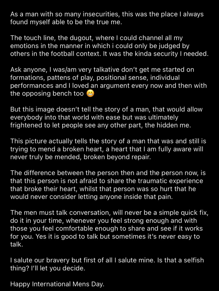 Towno10's tweet photo. I have written a (longish) piece (sorry) which i’d like to share. 

It’s about the person in the picture ❤️ but actually it’s so much more than that. 

#HappyInternationalmensday2021 https://t.co/bggSt8jEpU