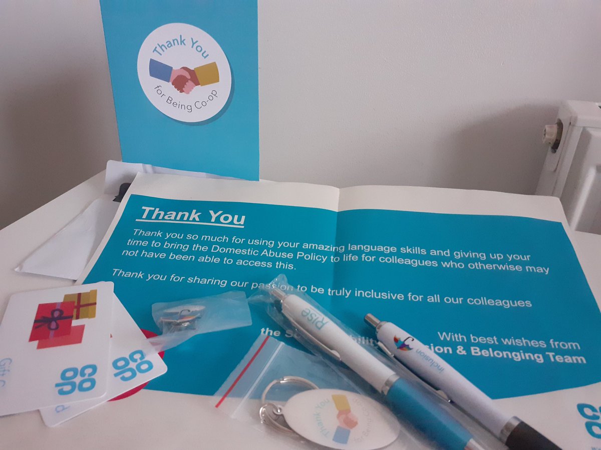 Thank you for this amazing surprise! #beingCoop 😍 Glad to say our Domestic Abuse Policy is now also available in 5 most spoken languages amongst our colleagues. Thank you to everyone who helped with it.