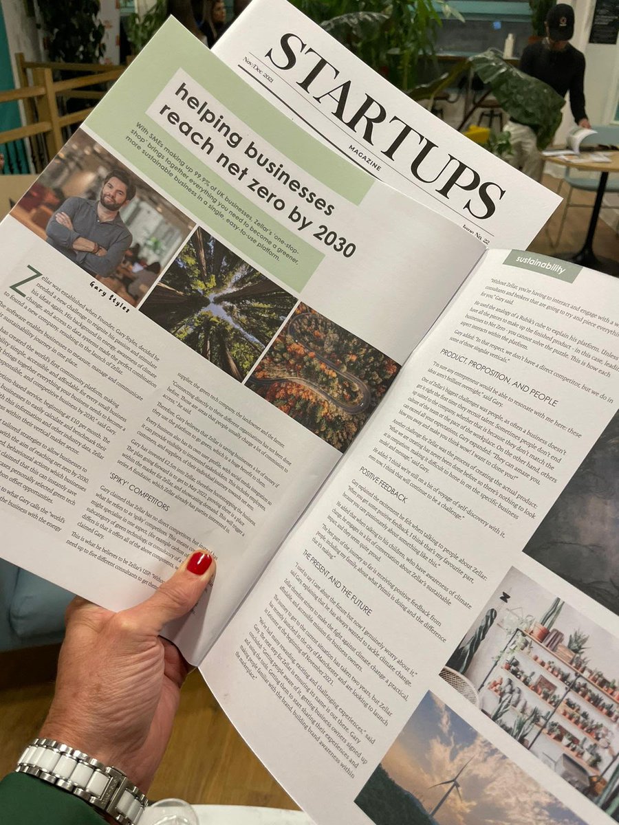 It's time to help the UK small businesses get sustainable! 🌏 Special thanks to <a href="/TheStartupsMag/">Startups Magazine</a> for the opportunity to talk about what we're up to <a href="/zellaruk/">Zellar</a> #zellar2030 #netzero #smallbusiness