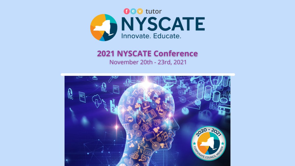 FEVtutor's tweet image. Are you attending the @NYSCATE Fall Conference tomorrow? Stop by Booth #621 and say hello to the FEV Tutor team! 👍😎
We can’t wait to see you there!
#NYSCATE21 #BetterTogether #TeachingTechnology #SupportSchools #EdTech #EdChat