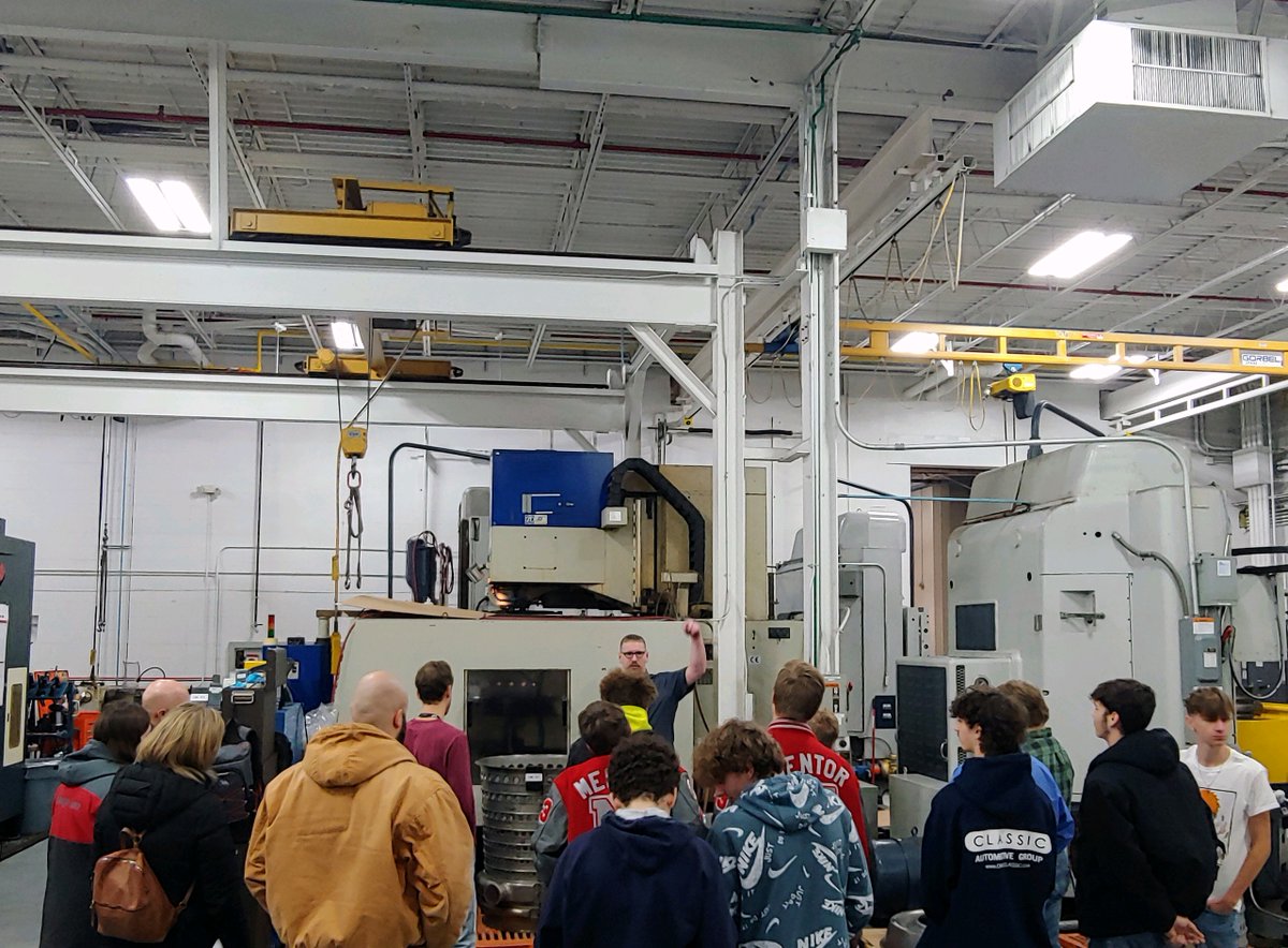 Our 2021 Apprenticeship Open House is underway! Students are learning about Machining and will have the opportunity to interview for our Pre-Apprenticeships or Apprenticeships this afternoon. #NAW2021 #machining #cncmachining