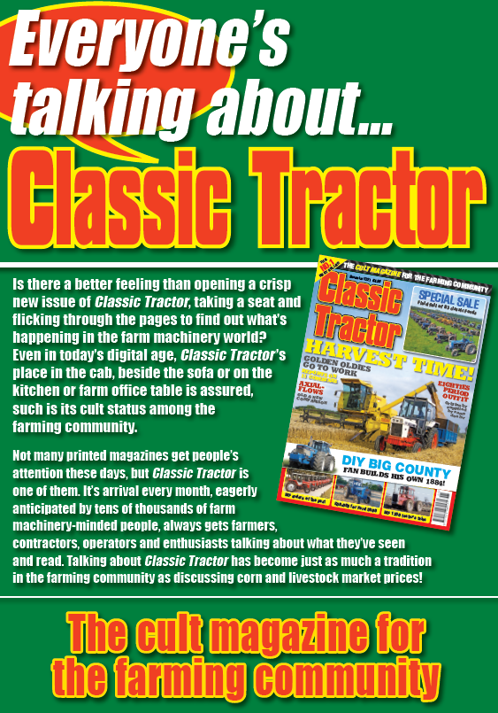 Everyone's talking about Classic Tractor!  The cult magazine for the farming community! @classictracmag #classictractor