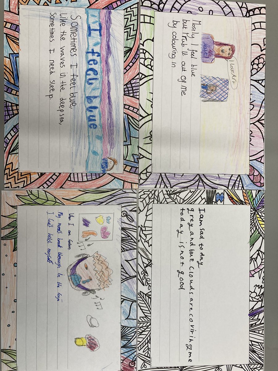 MrFielderHMPS's tweet photo. Otters have been talking about the importance of speaking openly about mental health and why children’s mental health is important - here are some of our mental health Haiku poems @HerbMorrPriSch #WCD2021 @UNICEF_action https://t.co/mmoafaSu7w