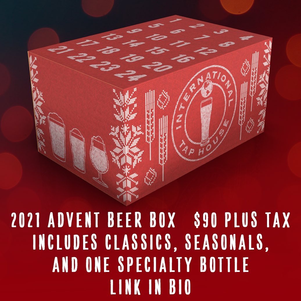 Itap Soulard (@itapsoulard) on Twitter photo 1️⃣ Week Away!
• Advent boxes available for pickup (pre-order online now)
• Toiletry donations <a href="/PeterandPaulSTL/">PPCS</a> - donate & pick wrapped gift to keep
• <a href="/gooseisland/">Goose Island Beer Co.</a> bottle & kegs tapped at 11am (few on Wed,
tbd while supplies last)
• Holiday edition <a href="/BrewsNClues/">Brews N Clues</a> trivia at 2pm 1️⃣ Week Away!
• Advent boxes available for pickup (pre-order online now)
• Toiletry donations <a href="/PeterandPaulSTL/">PPCS</a> - donate & pick wrapped gift to keep
• <a href="/gooseisland/">Goose Island Beer Co.</a> bottle & kegs tapped at 11am (few on Wed,
tbd while supplies last)
• Holiday edition <a href="/BrewsNClues/">Brews N Clues</a> trivia at 2pm