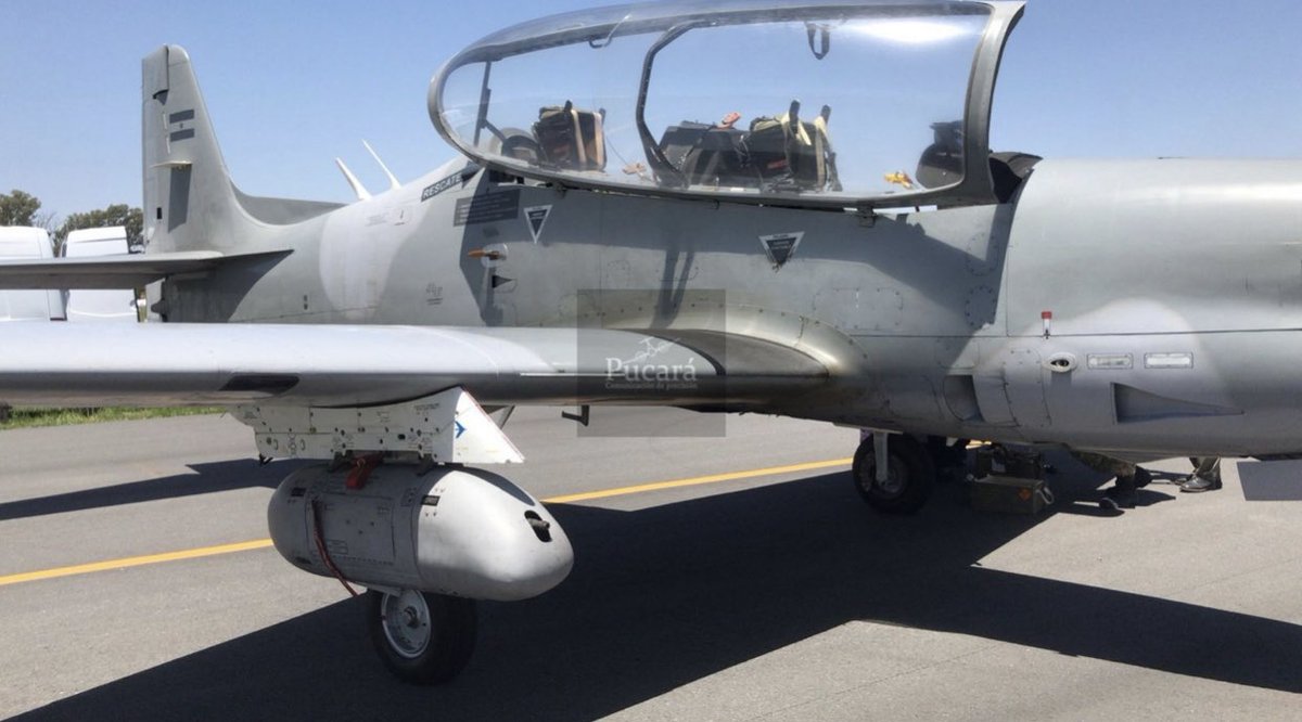 PucaraDefensa's tweet photo. La @FuerzaAerea_Arg inicia las pruebas de los #pods #Tordo
@embraer #tucano #fn #emb312 #mag #machinegun #IIIbrigada @fadea_oficial @fadea_oficial_ #fadea #pampaII #pampaIII #colibri #dgid #armacuar #cev  

https://t.co/Cj5rmtRUyu https://t.co/KYIK3V7yIM