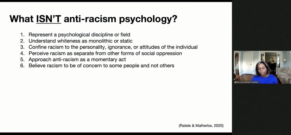 "Who created behaviorism? Old white men. That means it wasn't necessarily created for all of us. I love and teach evidence-based treatments, but we need to approach these things critically" <a href="/JessicaLoPrest3/">Jessica LoPresti</a>