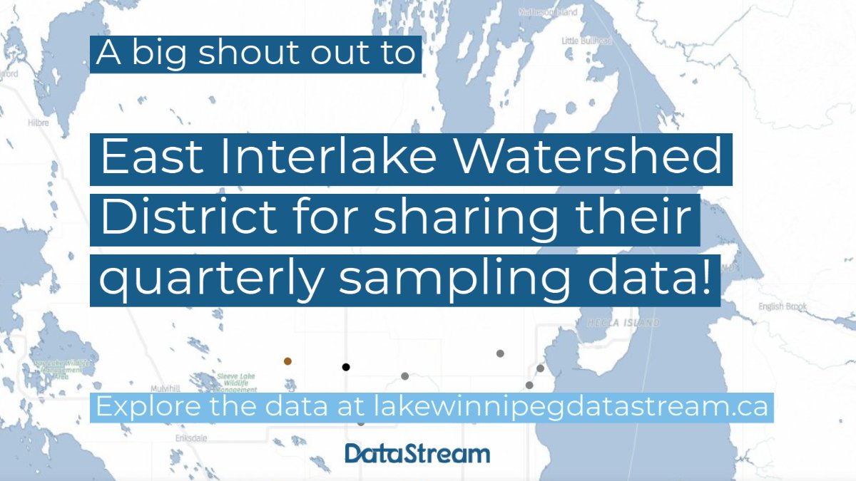 DataStreamH2O's tweet photo. .@EastInterlakeWD are one of the amazing organizations to have shared data on DataStream this year!

Quarterly water sampling data from the East Interlake District of #Manitoba is available to explore, visualize &amp; download on #LakeWinnipeg #DataStream: https://t.co/OdSOEAMDv8 https://t.co/SXEo9HPjGs