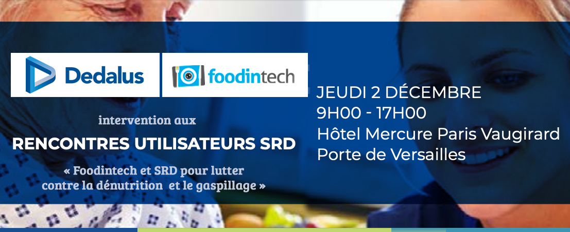 📣 02.12 🗓 Nous vous invitons avec #SRD de <a href="/Dedalus_France/">DEDALUS</a> à assister à une présentation de foodintech pour lutter contre la #dénutrition et le #gaspillagealimentaire. Venez découvrir notre partenariat pour automatiser les relevés d'ingesta en établissement 🙏 #IA #esanté