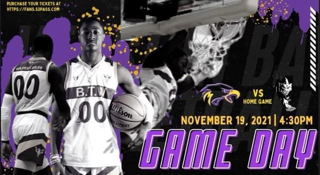 GAMEDAY‼️ CATCH BTW BASKETBALL  IN ACTION AGAIN LIVE TONIGHT AT HOME AGAINST SMITH STATION. TIP OFF AT 430 WITH THE BTEAM FOLLOWED BY GIRLS AND BOYS VARSITY. #EAGLEPRIDE #PURPLEPOWER 💜💛GET TICKETS AT S2 PASS!