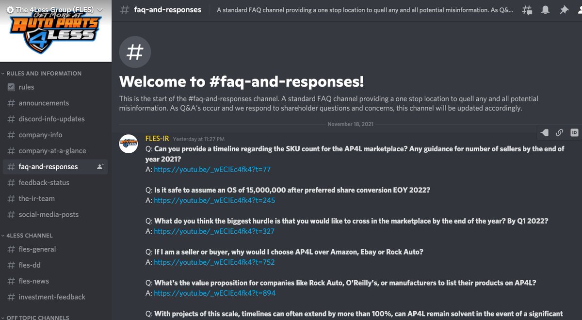 The4LessGroup's tweet image. $FLES You can catch all the highlights from our conference call last night in our discord, each questions is timestamped for easy reference!
