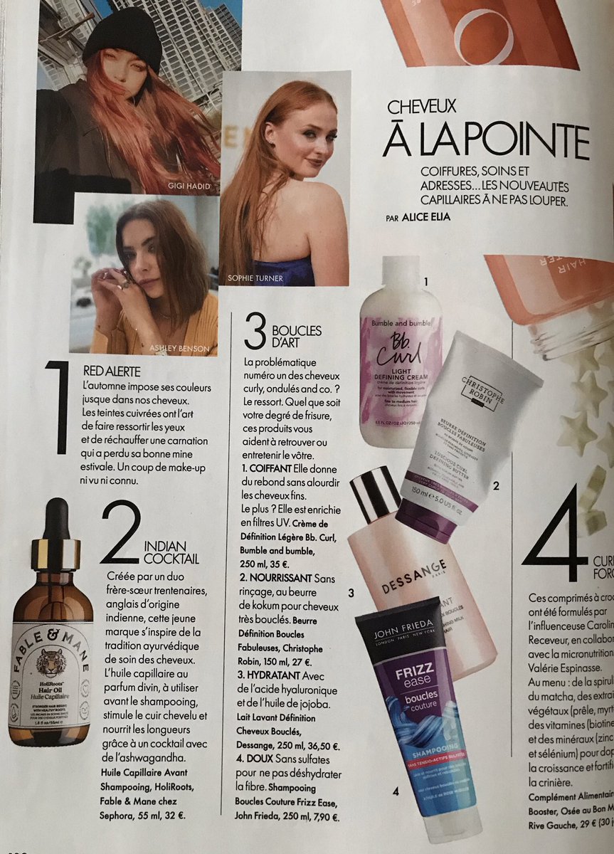 HauerLinda's tweet photo. TOP HAIR BRAND TO KNOW NOW - great to see you @mehta_a and #NikitaMehta in ELLE France last issus! Doubly proud as an ex ELLE! 💛🧡🦁🦁🦁

#fableanane #haircare #beauty #India #france #ellefrance https://t.co/qK6S7ekD0x