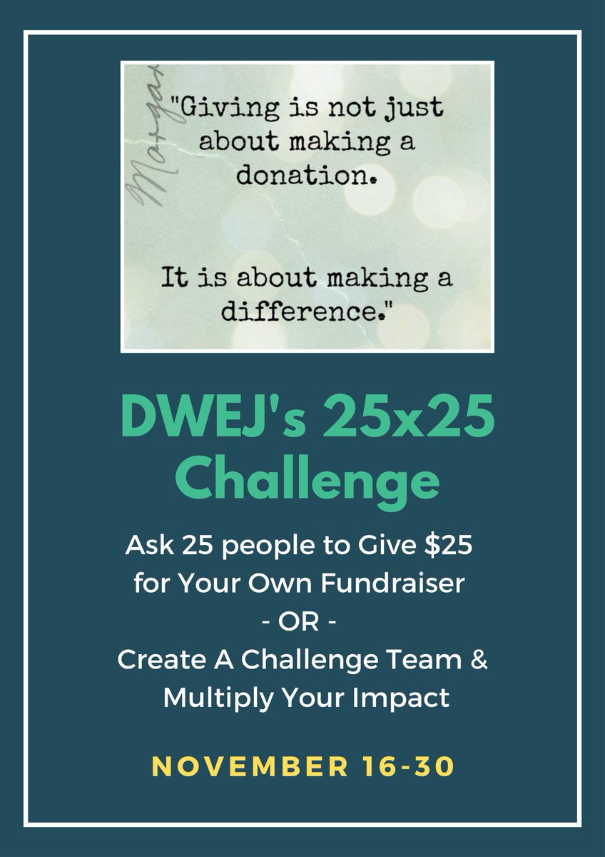 DWEJonline's tweet photo. Will you be one of the 25 people we are looking for? Will you accept the 25x25 Challenge? Show your support for Detroit and for DWEJs mission by clicking here to learn more and sign up: https://t.co/0ZizahM3i2 https://t.co/aN2P2lJqFE