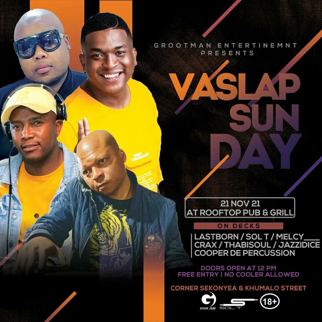 Sho bafethu. 

This Sunday you will find me performing at VASLAP SUNDAY @RoofTopPubandGrill Thokoza.
Along side <a href="/lastborn_deejay/">Deejay lastborn</a> @thabosoljaman @thabisoul_music.

SEE YOU THERE🪘

#BlackFridayDeals #Gomora #ImpiloyaseSandton #nfsa #PodcastAndChill #podcastandchillwithmacg