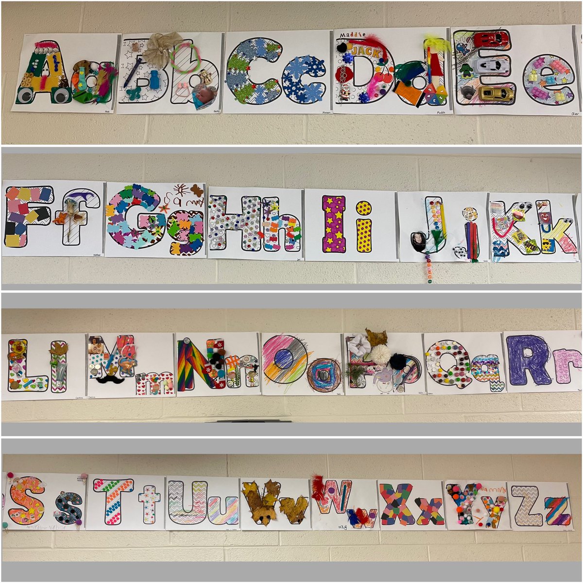 Our “Beautiful Stuff” letters are finally complete!! The kinders did such a wonderful job collecting unique “stuff” to make the most beautiful alphabet display for our classroom🤩👏🏼 <a href="/mshumbyCHE/">Ms. Humby</a> <a href="/cowanelementary/">Cowan Heights School</a> <a href="/NLESDCA/">NLESD</a>