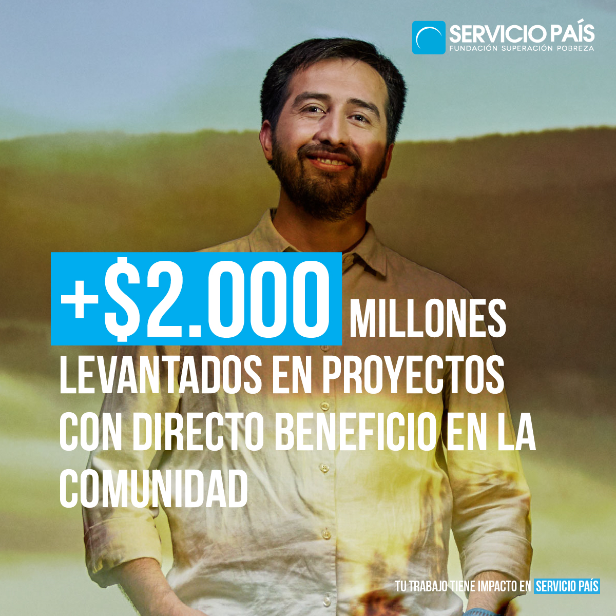 ServicioPais's tweet photo. 📢 Tu trabajo TIENE IMPACTO en Servicio País ✊  Desde el desarrollo de proyectos de aporte directo al desarrollo local a la descentralización profesional 🙌  Encuentra #ElMejorLugarParaTrabajar en SERVICIO PAÍS.
👉 Postula hasta el 22 de noviembre en https://t.co/vXNcY7xpMa https://t.co/xlCBUN0Jhv