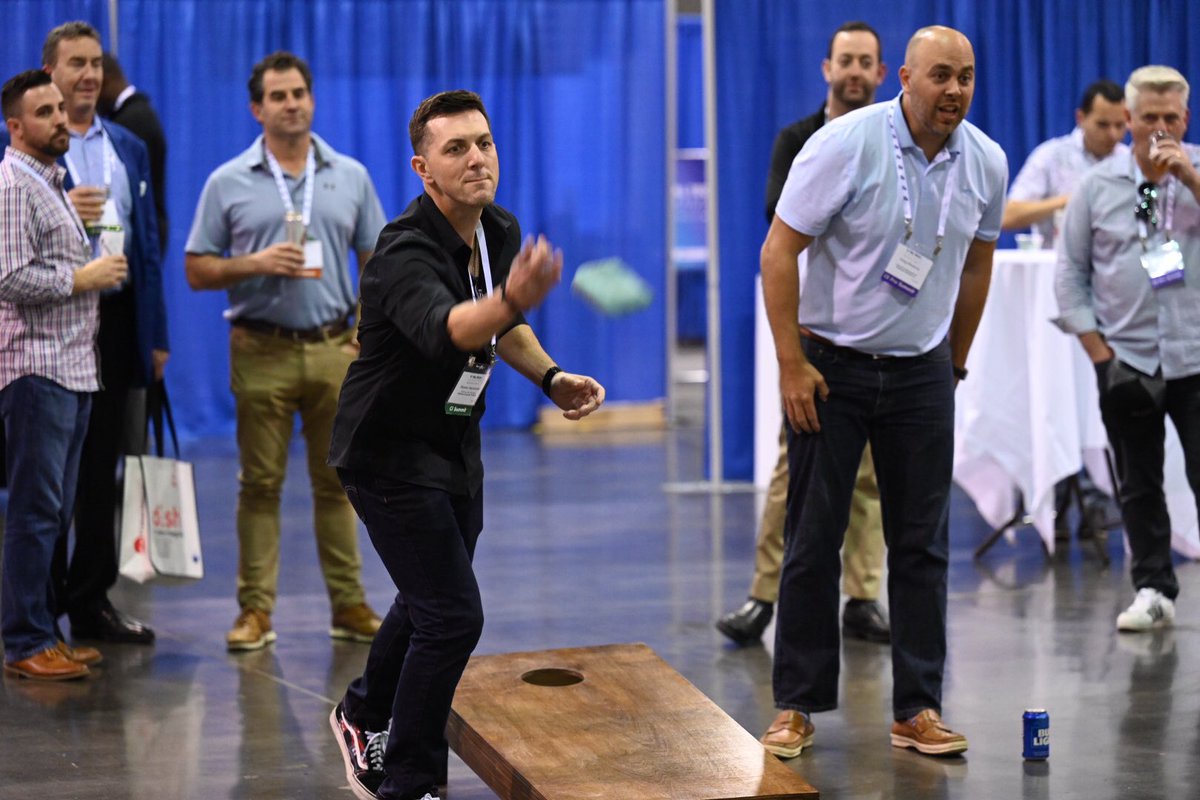 swtobin's tweet image. 64 two-person teams. 16 cornhole boards. 1 bracket with $1200 at stake. 

Congrats to “Corn in the USA” for winning the 2021 @TotalTechSummit Cornhole Tournament. 👏👏👏

@ce_pro @commintegrator @SSIMagazine #totaltechsummit