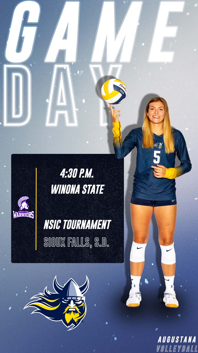 AugieVolleyball's tweet photo. Semifinals time ⚔️
🆚: Winona State
📍: @SanfordPentagon
⏰: 4:30 p.m.
🎥/📊: https://t.co/kbQ1k0FH85
#GOLDstandard | #BuildingChampions https://t.co/wdfkxnYVpm