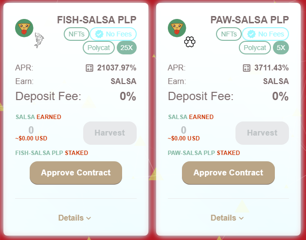 TacoPartyFin's tweet photo. Now that farming is purring along we are excited to have our fur-riends from @PolycatFinance come farm with us! With $Fish and $Paw single stake and LP options with $Salsa there are so many delicious ways to enjoy the fiesta, and have a chance to win an #NFT! #DeFi #Polygon https://t.co/eChE5rxvwY