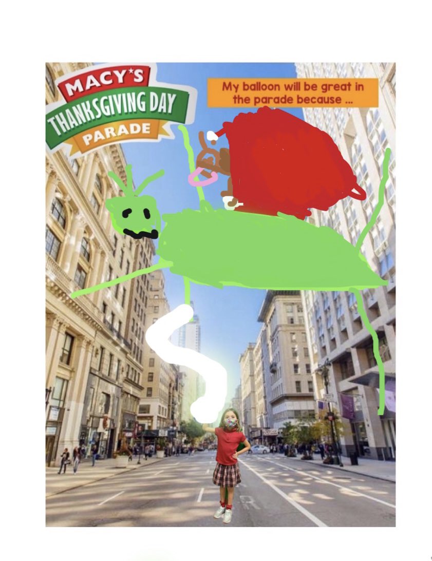 MsMastersMakers's tweet photo. First graders did some App. Smashing this week! They learned how to use several resources to create their own Macy’s Thanksgiving Day parade float! So proud of them! @PicCollage @Seesaw @DoInkTweets @TraciPiltz @robshouston https://t.co/Pe0otwPPFE