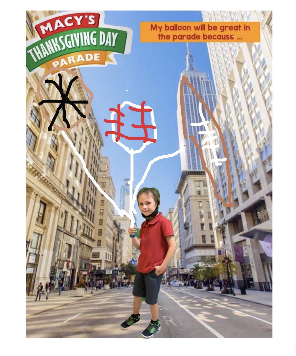 MsMastersMakers's tweet photo. First graders did some App. Smashing this week! They learned how to use several resources to create their own Macy’s Thanksgiving Day parade float! So proud of them! @PicCollage @Seesaw @DoInkTweets @TraciPiltz @robshouston https://t.co/Pe0otwPPFE