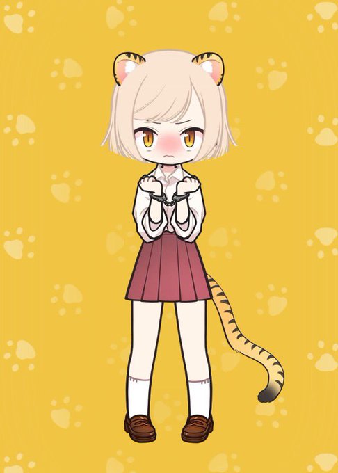 これはブラロリ公式のPRコーデなんだけど、虎娘に手錠、ふむ 